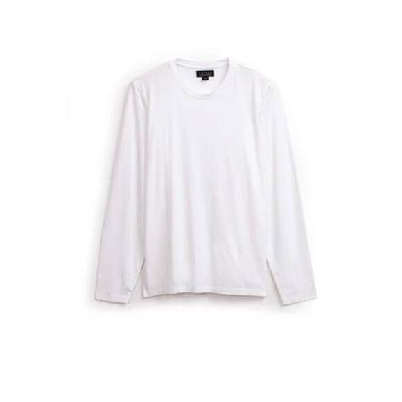 Velvet by Graham & Spencer Mens Skeeter LS Tee Shirt in White M - Picture 4 of 4